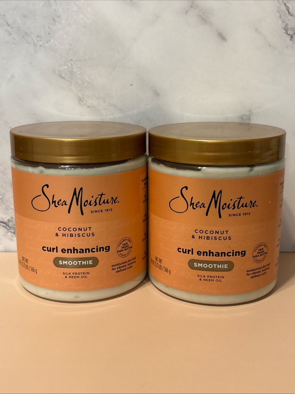 Shea Moisture Coconut & Hibiscus Curl Enhancing Smoothie-Lot of 2